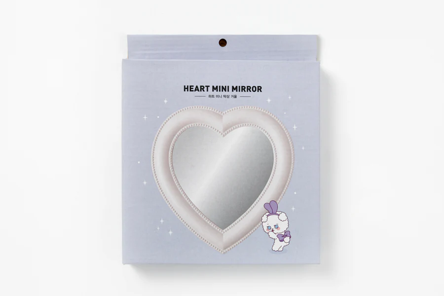 Desk Mirror White Heart S - Image 7