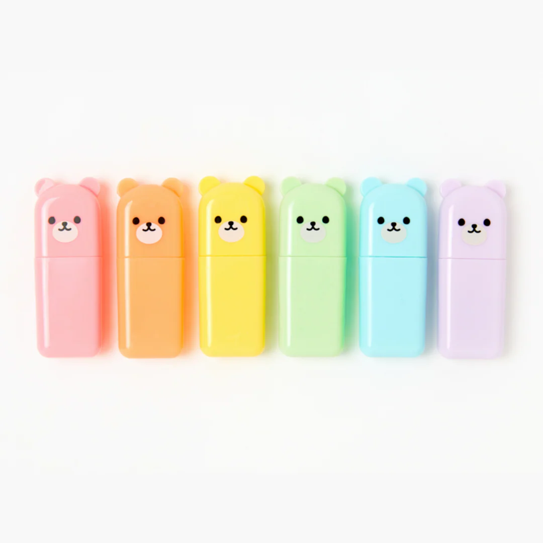 Cute Bear Highlighter Set (6 Colours) - Image 3