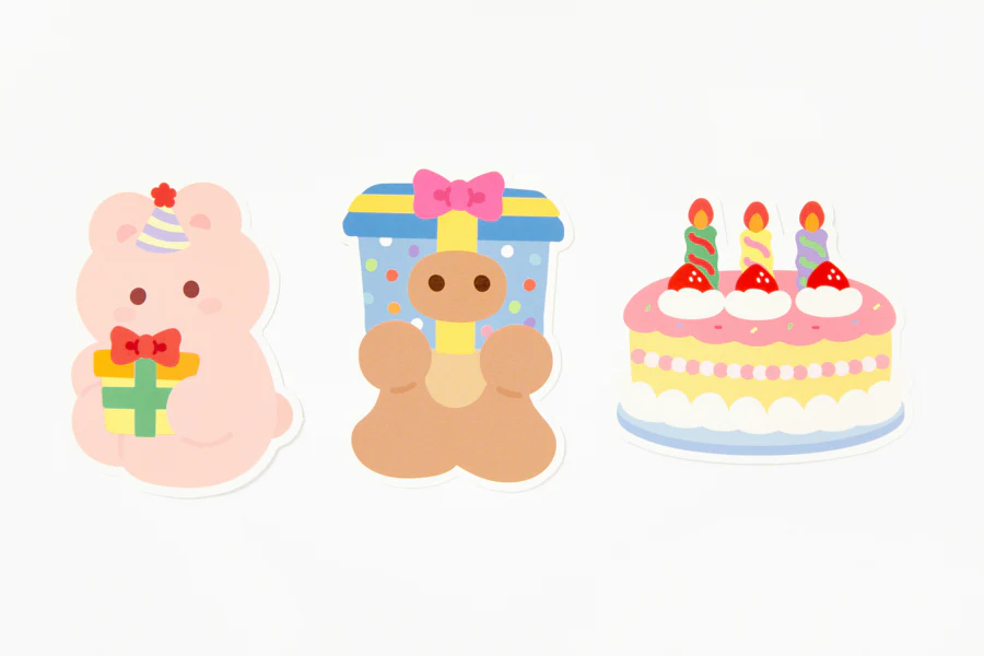 Illustration Card Set Gift Rabbit - Image 3