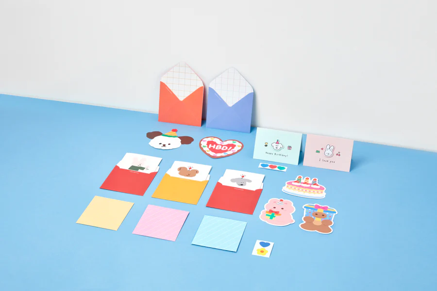 Illustration Card Set Gift Rabbit - Image 9