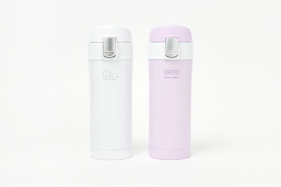Button Tumbler Girl & Puppy White 320ML - Image 7